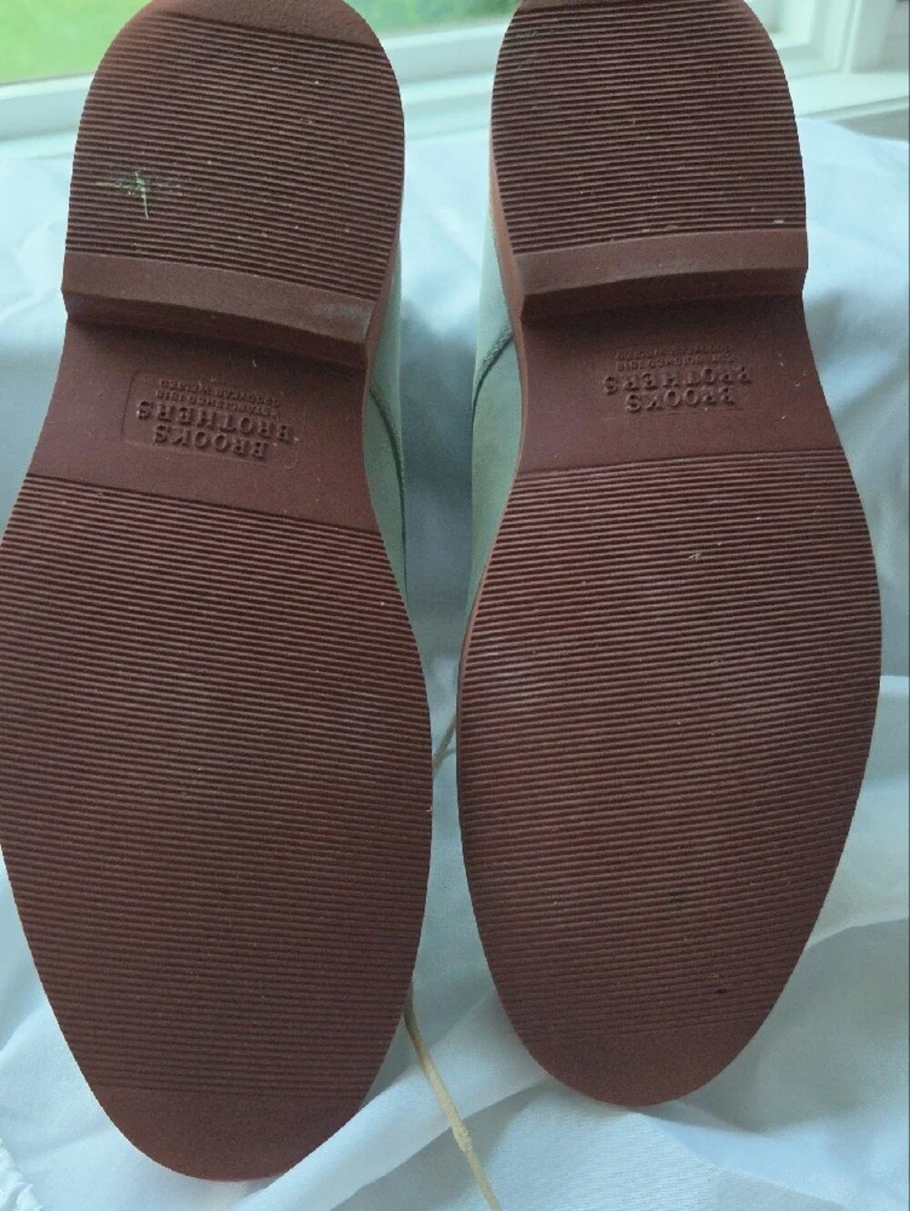 Brooks Brothers Pale Blue Leather Derby Shoes